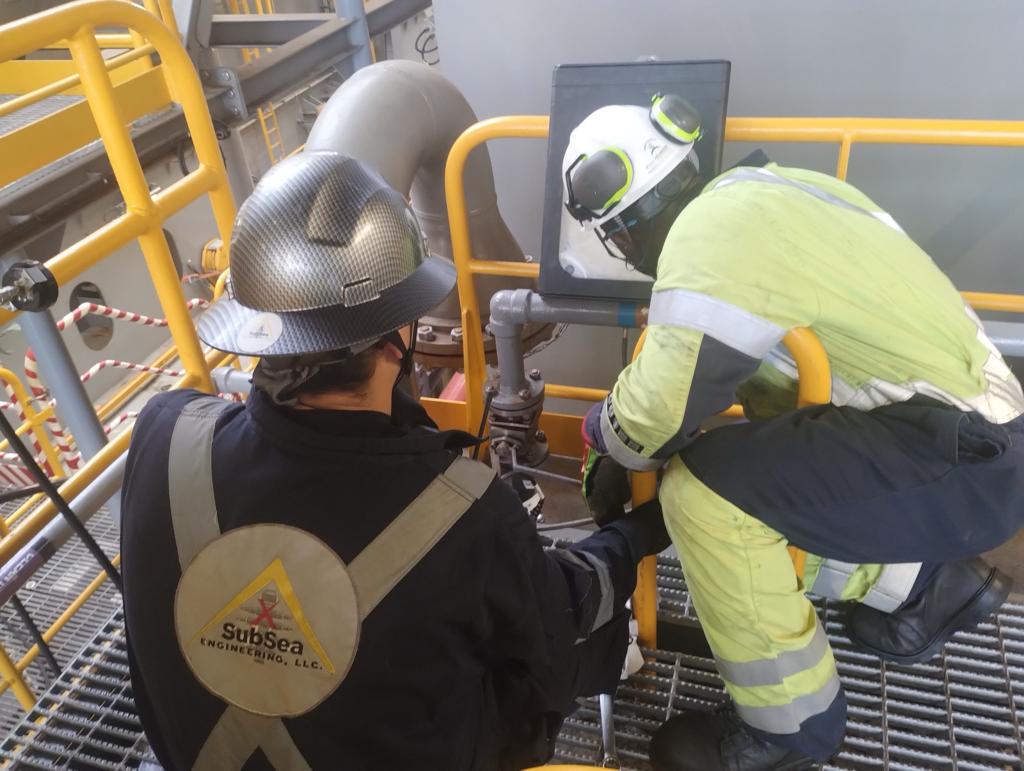 subsea engineering employees working